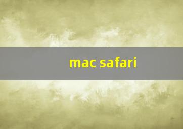 mac safari